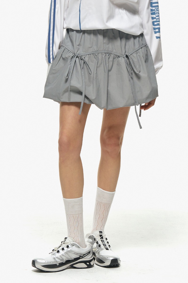 ribbon skirt (light grey)